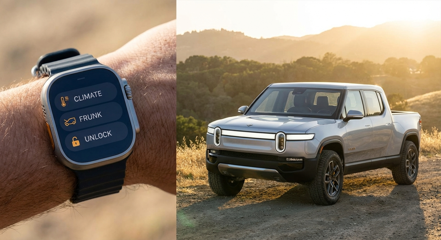 Rivian bringt Apple Watch App für Elektrofahrzeuge